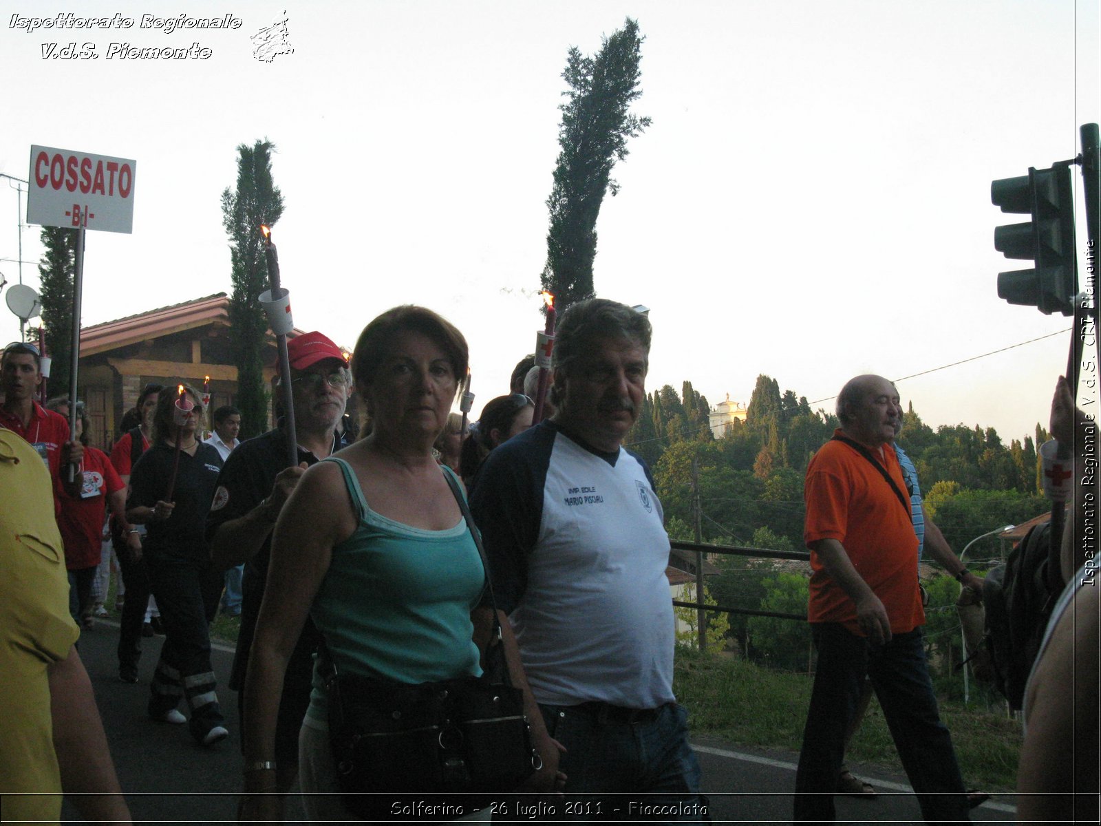 Solferino - 26 luglio 2011 - Fiaccolata -  Croce Rossa Italiana - Ispettorato Regionale Volontari del Soccorso Piemonte