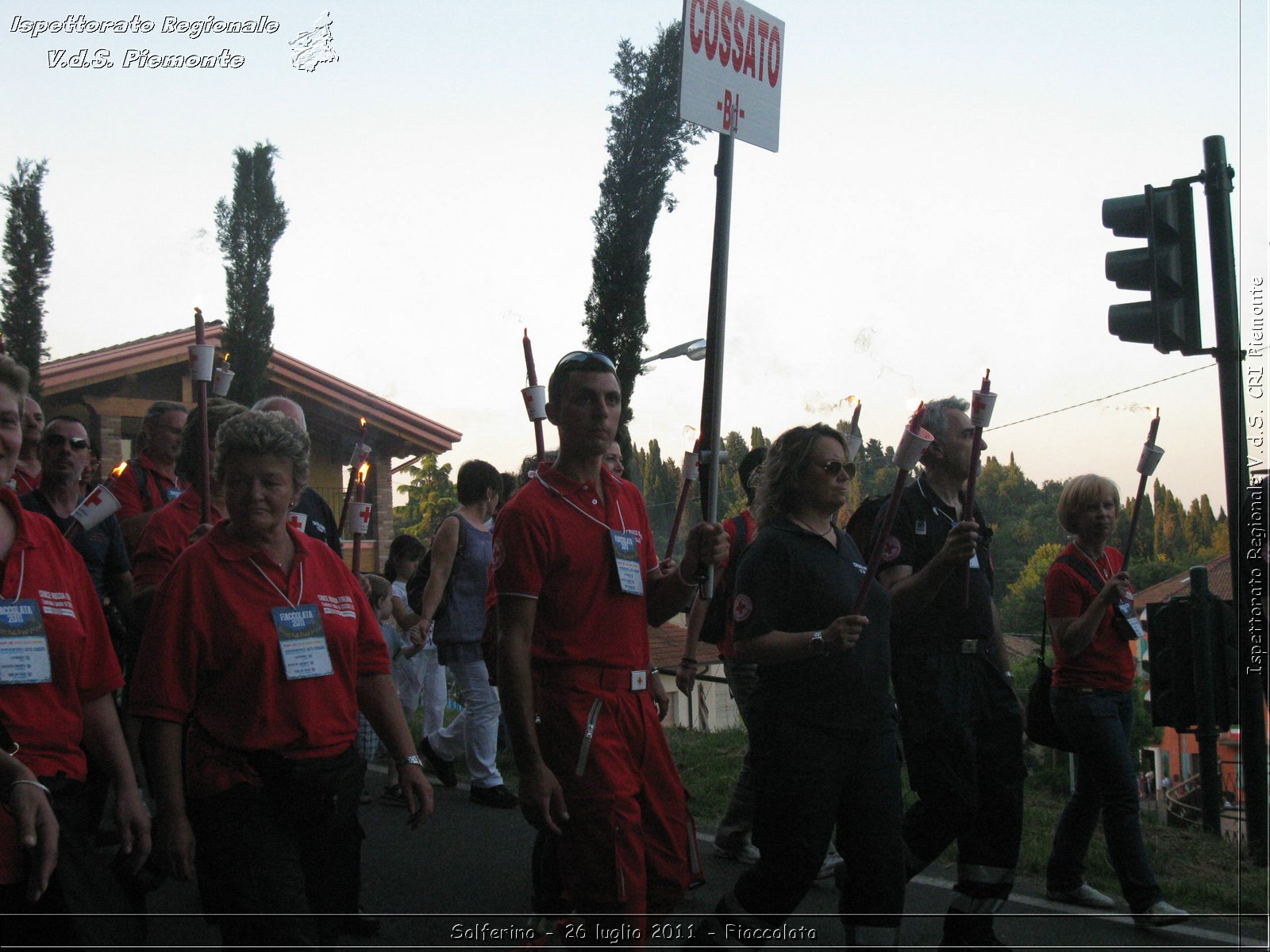 Solferino - 26 luglio 2011 - Fiaccolata -  Croce Rossa Italiana - Ispettorato Regionale Volontari del Soccorso Piemonte