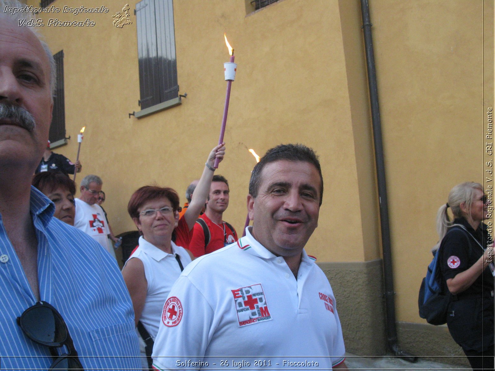 Solferino - 26 luglio 2011 - Fiaccolata -  Croce Rossa Italiana - Ispettorato Regionale Volontari del Soccorso Piemonte