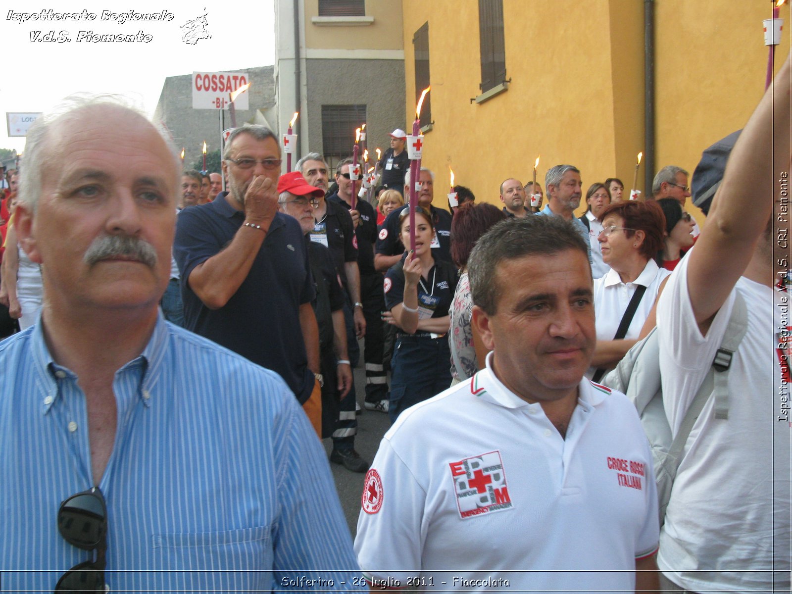 Solferino - 26 luglio 2011 - Fiaccolata -  Croce Rossa Italiana - Ispettorato Regionale Volontari del Soccorso Piemonte