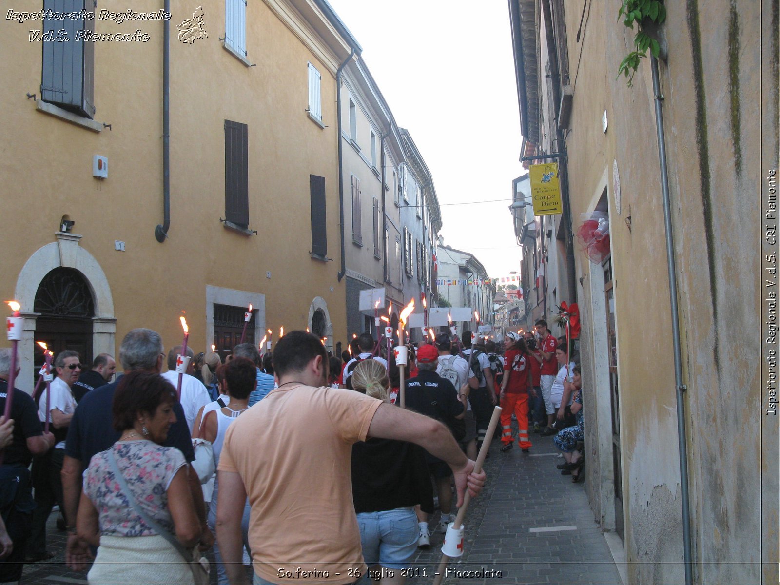 Solferino - 26 luglio 2011 - Fiaccolata -  Croce Rossa Italiana - Ispettorato Regionale Volontari del Soccorso Piemonte