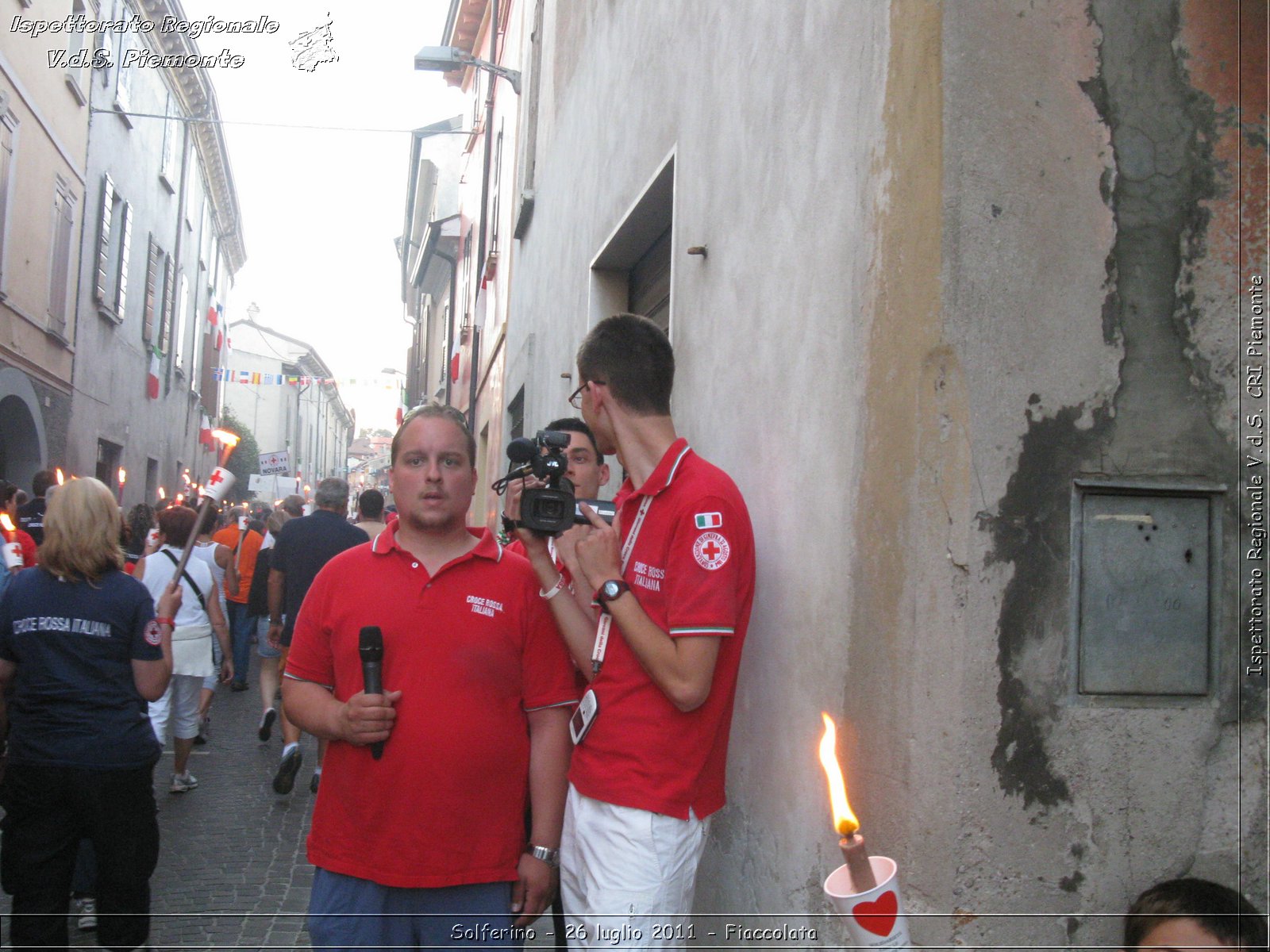 Solferino - 26 luglio 2011 - Fiaccolata -  Croce Rossa Italiana - Ispettorato Regionale Volontari del Soccorso Piemonte