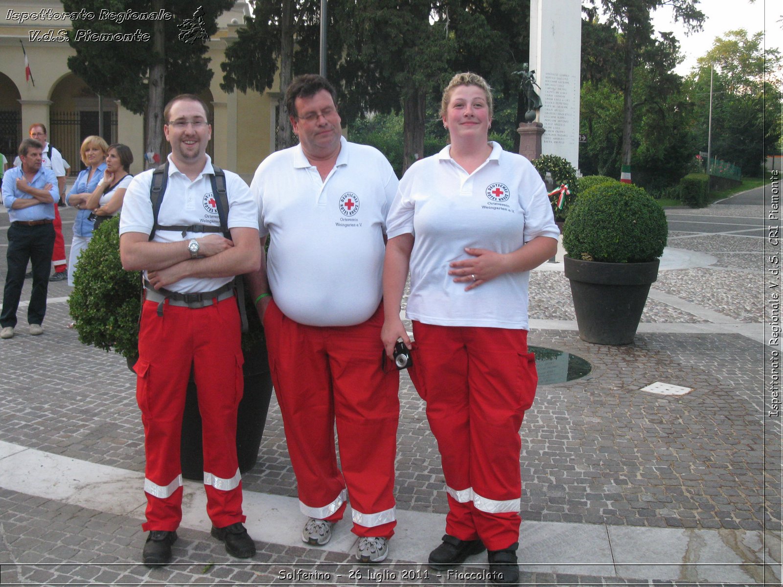 Solferino - 26 luglio 2011 - Fiaccolata -  Croce Rossa Italiana - Ispettorato Regionale Volontari del Soccorso Piemonte