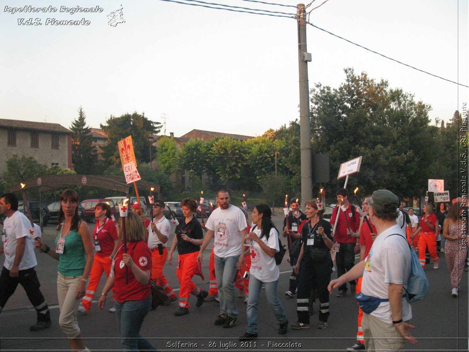 Solferino - 26 luglio 2011 - Fiaccolata -  Croce Rossa Italiana - Ispettorato Regionale Volontari del Soccorso Piemonte