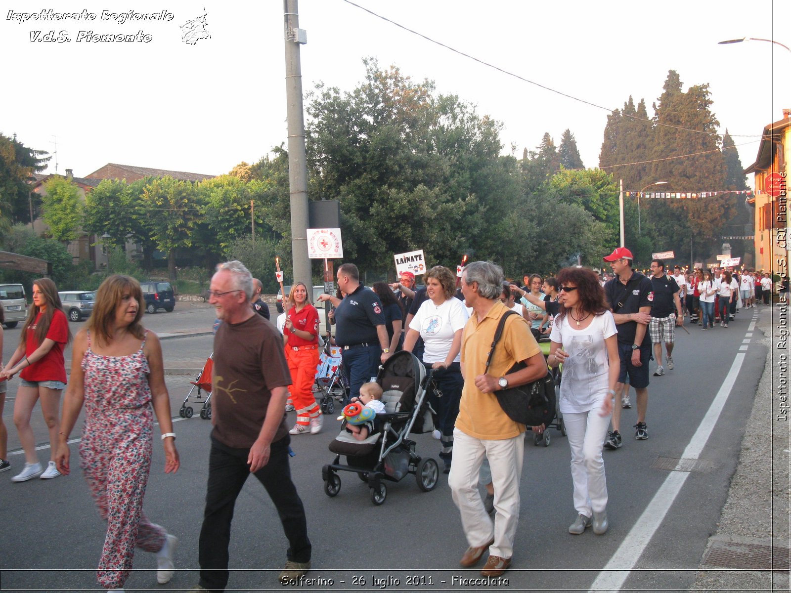 Solferino - 26 luglio 2011 - Fiaccolata -  Croce Rossa Italiana - Ispettorato Regionale Volontari del Soccorso Piemonte