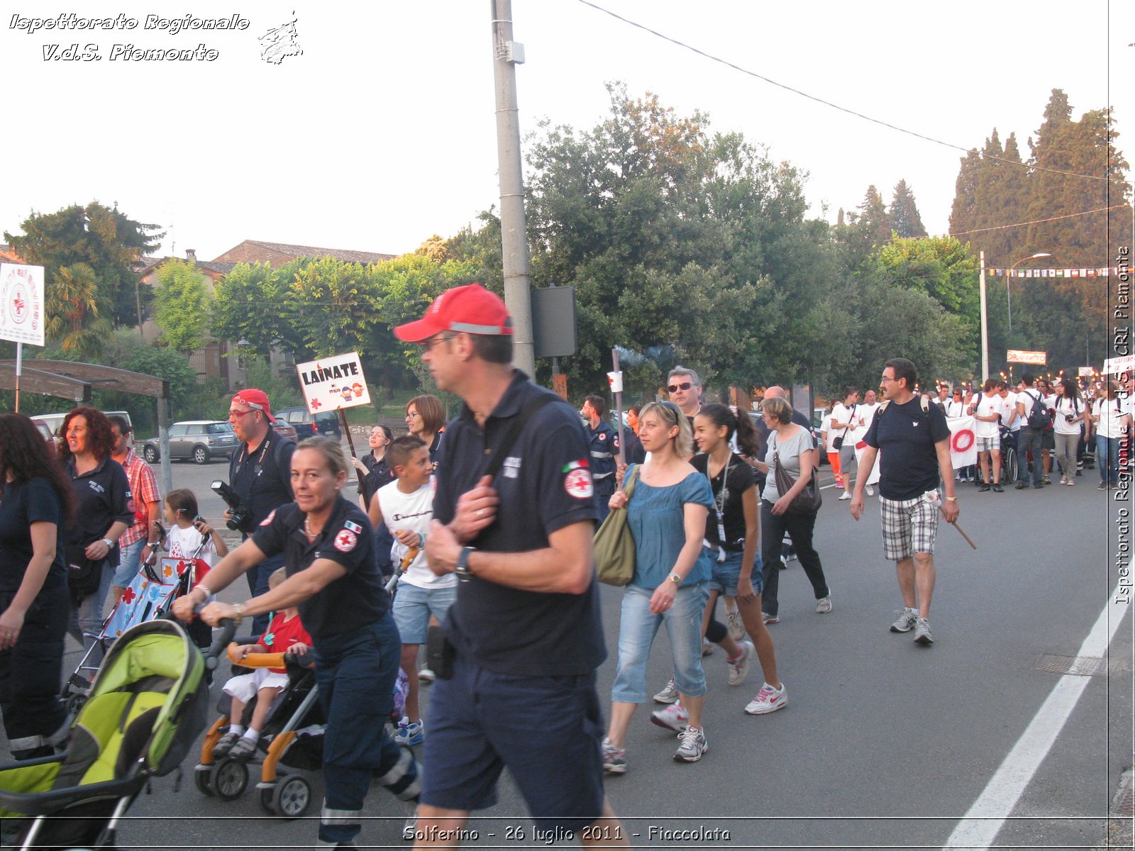 Solferino - 26 luglio 2011 - Fiaccolata -  Croce Rossa Italiana - Ispettorato Regionale Volontari del Soccorso Piemonte