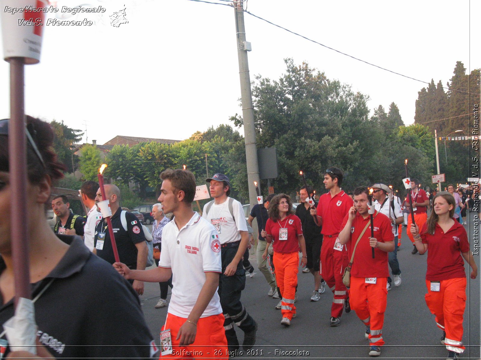 Solferino - 26 luglio 2011 - Fiaccolata -  Croce Rossa Italiana - Ispettorato Regionale Volontari del Soccorso Piemonte