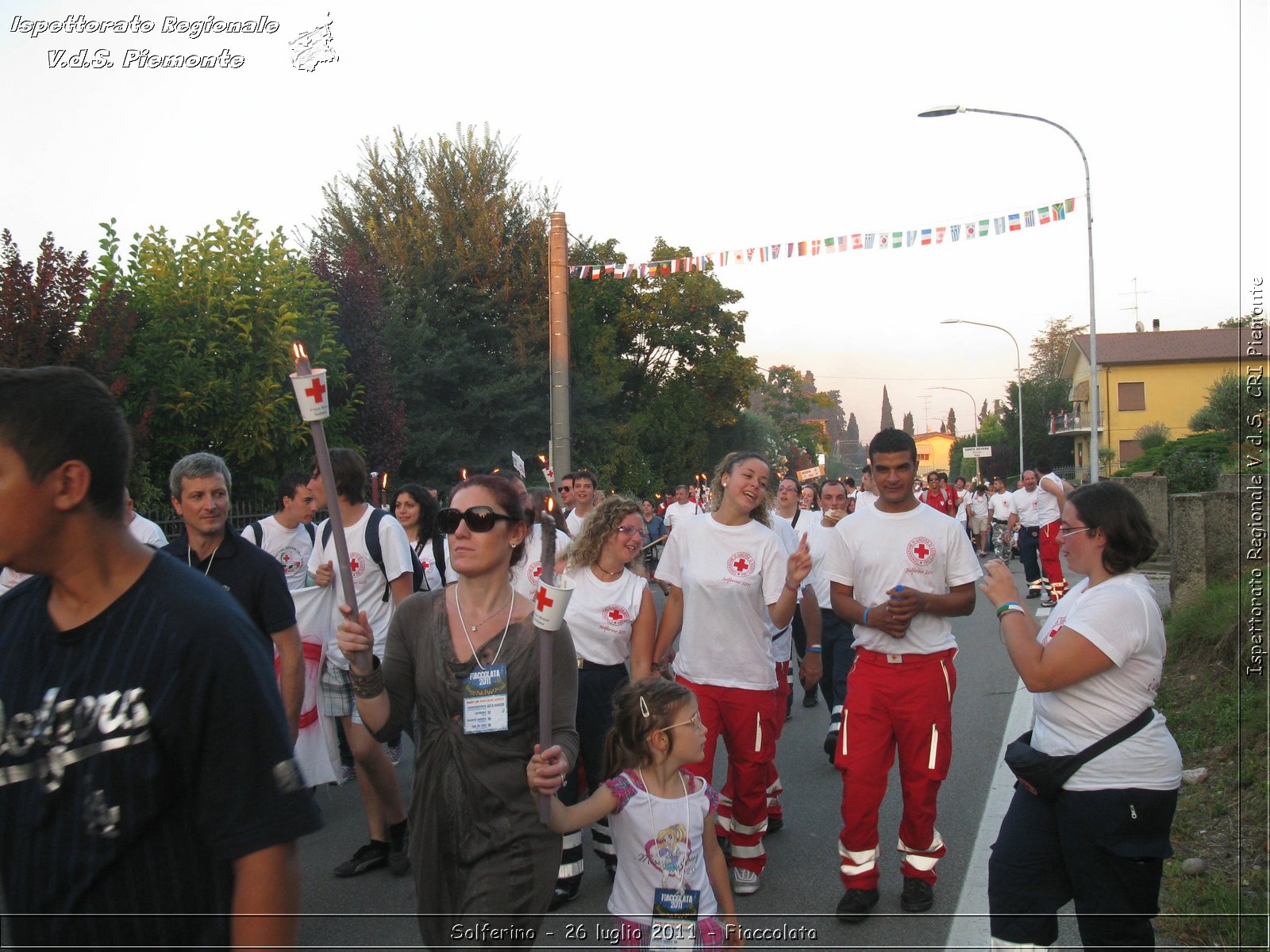 Solferino - 26 luglio 2011 - Fiaccolata -  Croce Rossa Italiana - Ispettorato Regionale Volontari del Soccorso Piemonte