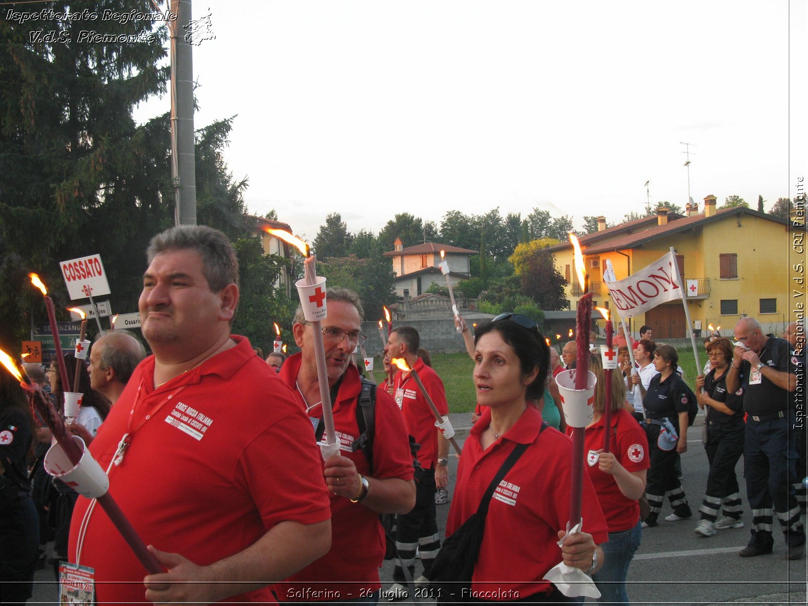 Solferino - 26 luglio 2011 - Fiaccolata -  Croce Rossa Italiana - Ispettorato Regionale Volontari del Soccorso Piemonte