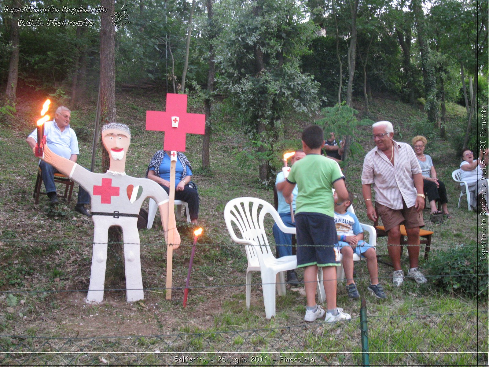 Solferino - 26 luglio 2011 - Fiaccolata -  Croce Rossa Italiana - Ispettorato Regionale Volontari del Soccorso Piemonte