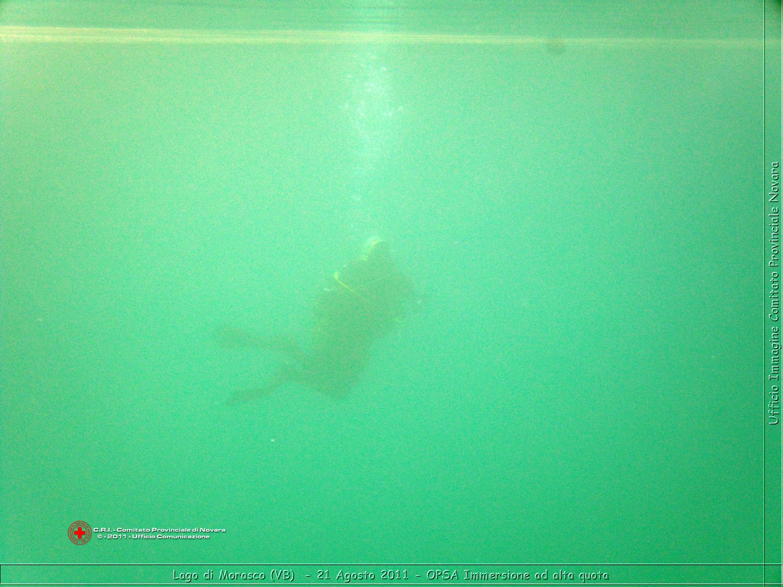 Lago di Morasco (VB)  - 24 Agosto 2011 - OPSA Immersione ad alta quota  -  Croce Rossa Italiana - Ufficio Immagine Comitato Provinciale Novara