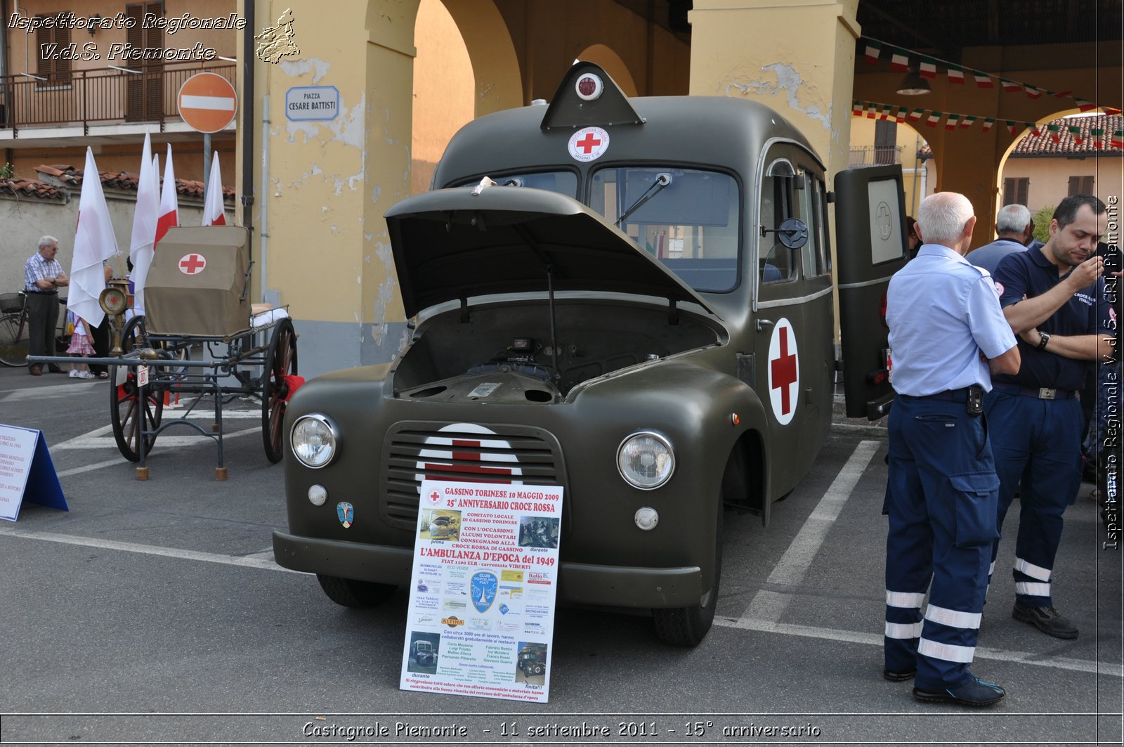 Castagnole Piemonte  - 11 settembre 2011 - 15 anniversario -  Croce Rossa Italiana - Ispettorato Regionale Volontari del Soccorso Piemonte