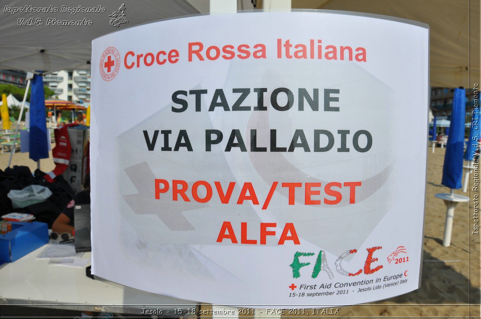 Jesolo - 15-18 settembre 2011 - FACE 2011, ITALIA -  Croce Rossa Italiana - Ispettorato Regionale Volontari del Soccorso Piemonte