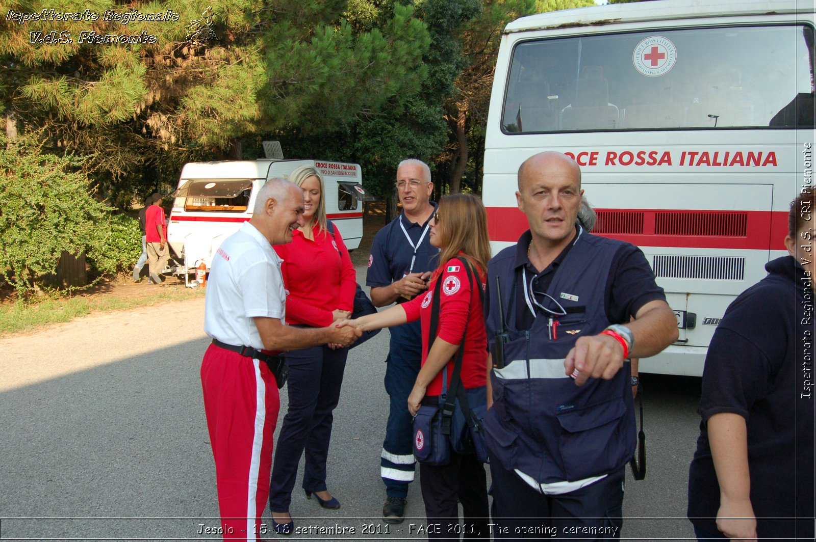 Jesolo - 15-18 settembre 2011 - FACE 2011, The opening ceremony -  Croce Rossa Italiana - Ispettorato Regionale Volontari del Soccorso Piemonte