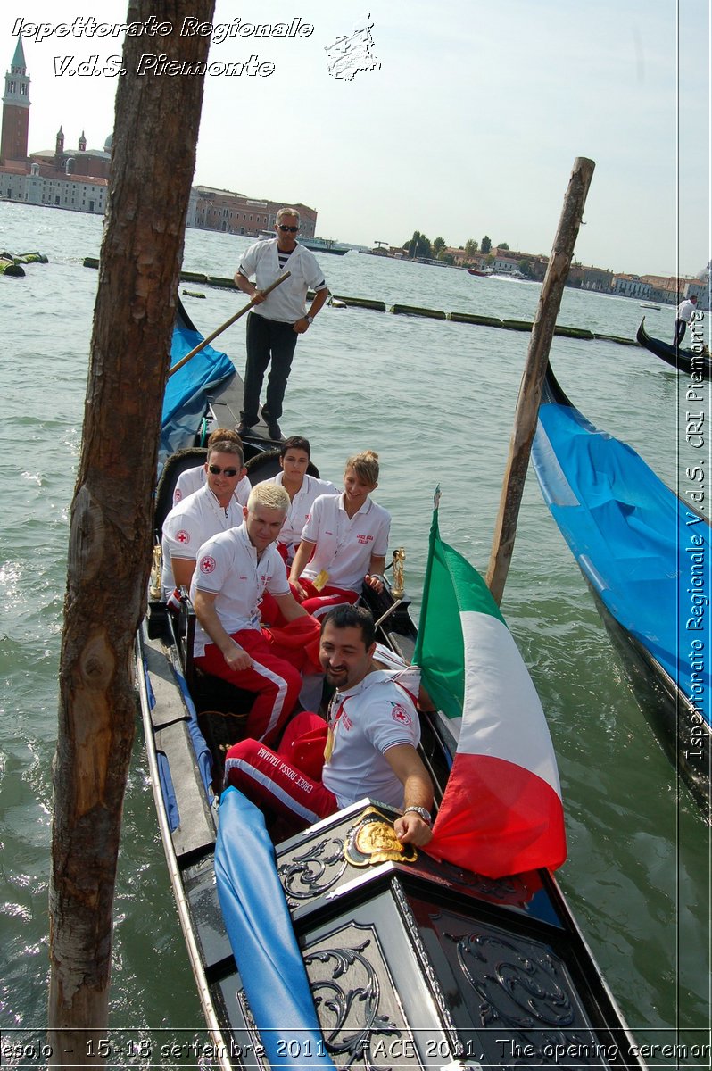 Jesolo - 15-18 settembre 2011 - FACE 2011, The opening ceremony -  Croce Rossa Italiana - Ispettorato Regionale Volontari del Soccorso Piemonte