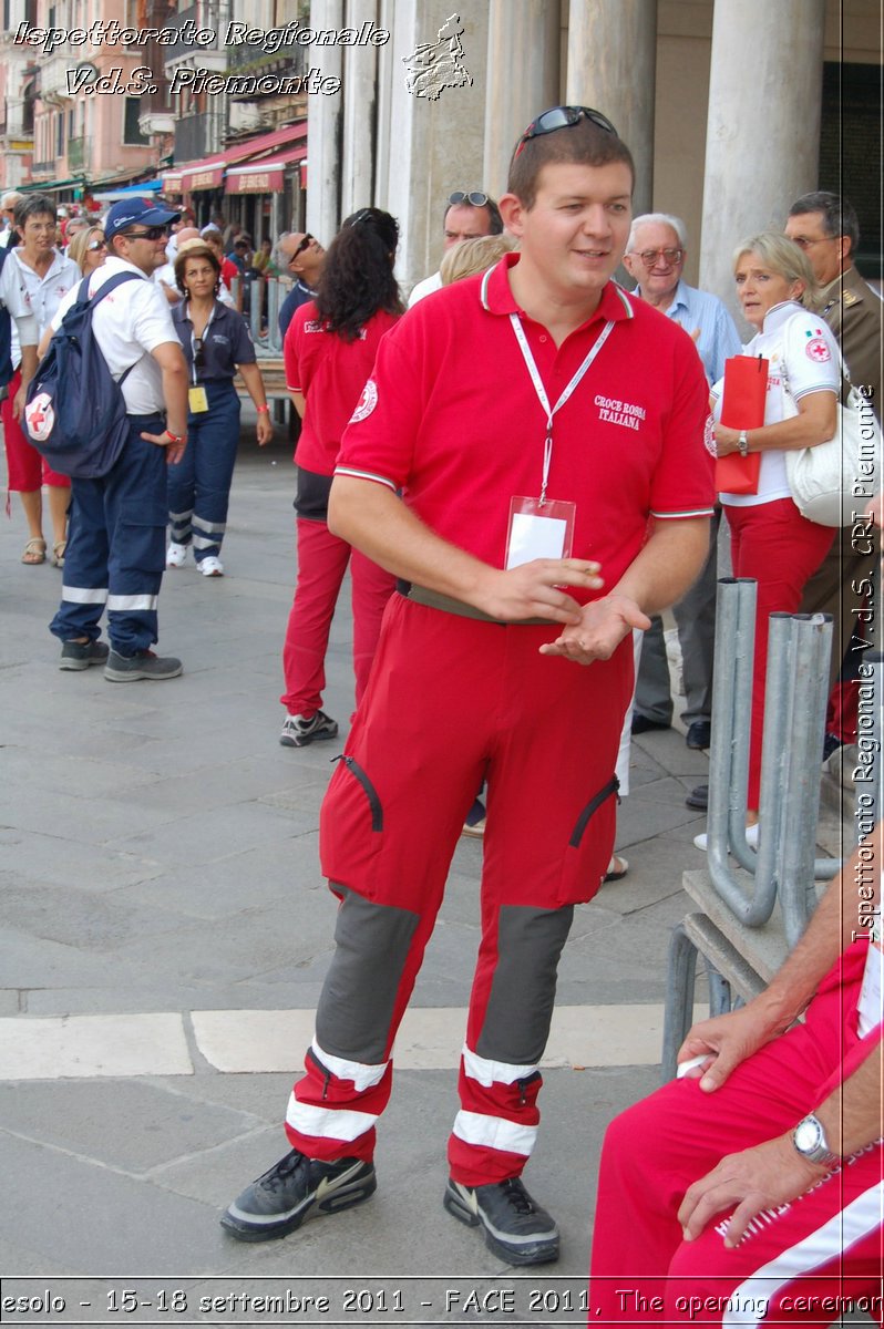 Jesolo - 15-18 settembre 2011 - FACE 2011, The opening ceremony -  Croce Rossa Italiana - Ispettorato Regionale Volontari del Soccorso Piemonte