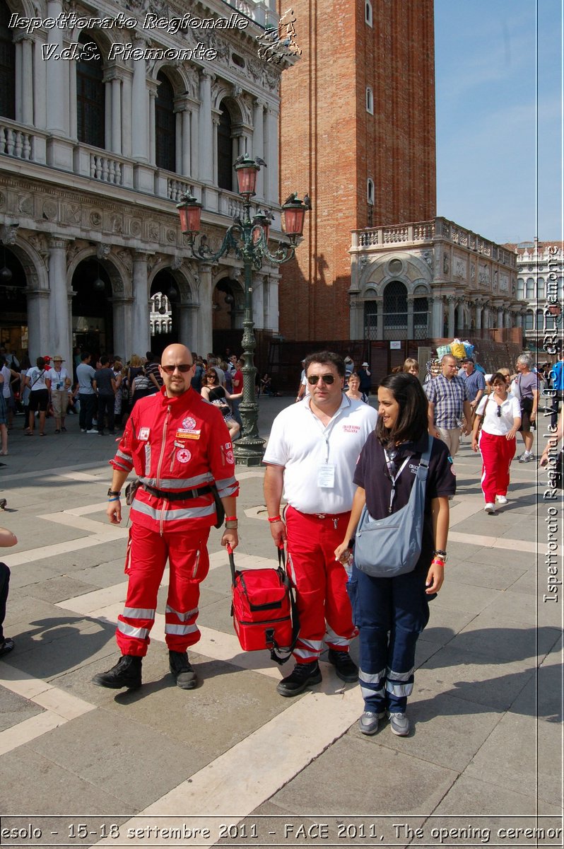 Jesolo - 15-18 settembre 2011 - FACE 2011, The opening ceremony -  Croce Rossa Italiana - Ispettorato Regionale Volontari del Soccorso Piemonte