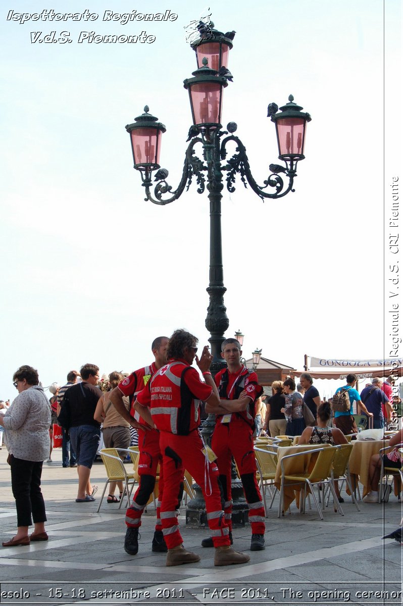 Jesolo - 15-18 settembre 2011 - FACE 2011, The opening ceremony -  Croce Rossa Italiana - Ispettorato Regionale Volontari del Soccorso Piemonte