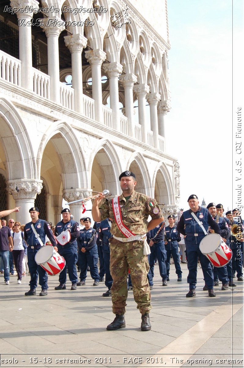Jesolo - 15-18 settembre 2011 - FACE 2011, The opening ceremony -  Croce Rossa Italiana - Ispettorato Regionale Volontari del Soccorso Piemonte