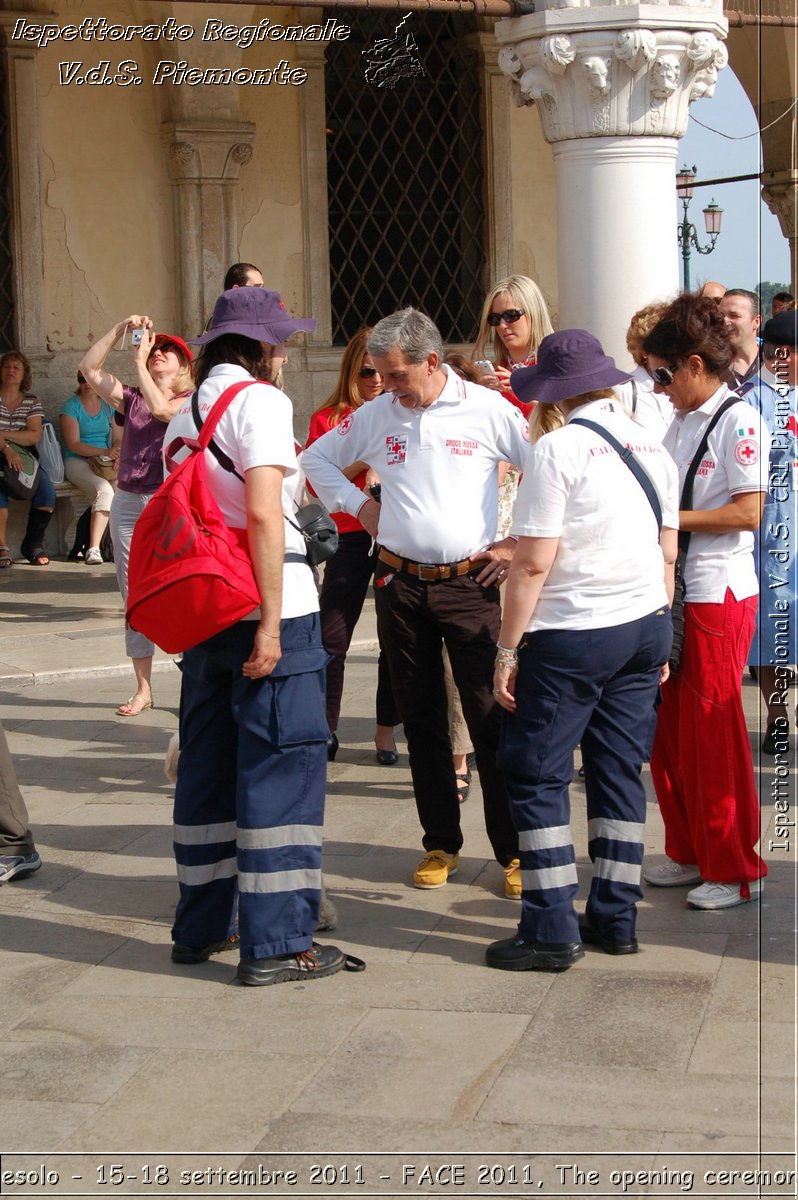 Jesolo - 15-18 settembre 2011 - FACE 2011, The opening ceremony -  Croce Rossa Italiana - Ispettorato Regionale Volontari del Soccorso Piemonte