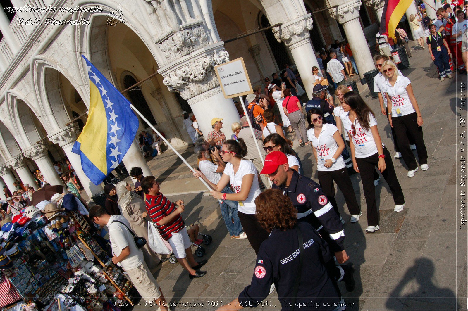 Jesolo - 15-18 settembre 2011 - FACE 2011, The opening ceremony -  Croce Rossa Italiana - Ispettorato Regionale Volontari del Soccorso Piemonte