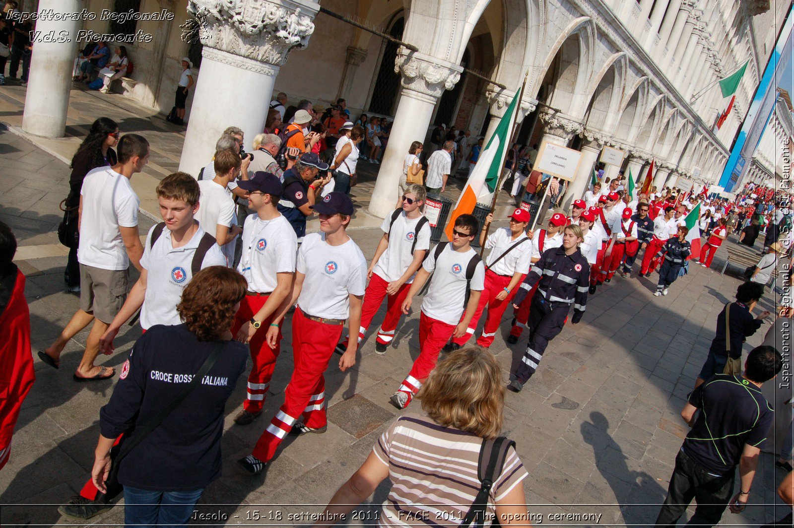 Jesolo - 15-18 settembre 2011 - FACE 2011, The opening ceremony -  Croce Rossa Italiana - Ispettorato Regionale Volontari del Soccorso Piemonte