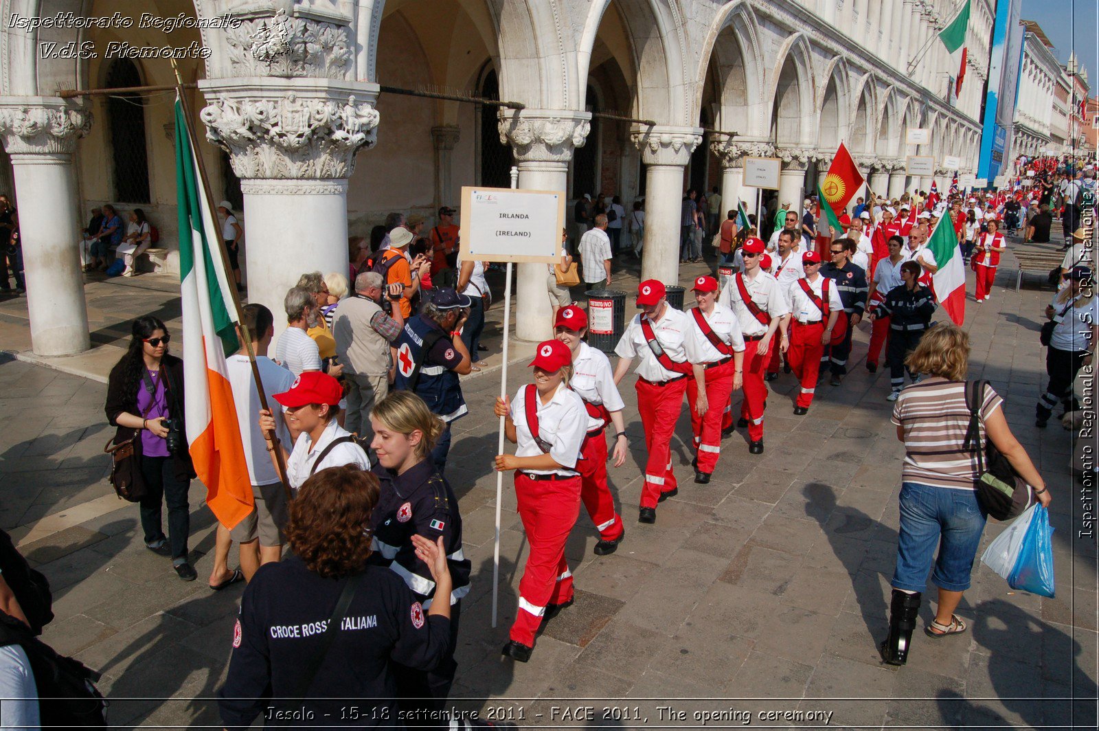Jesolo - 15-18 settembre 2011 - FACE 2011, The opening ceremony -  Croce Rossa Italiana - Ispettorato Regionale Volontari del Soccorso Piemonte