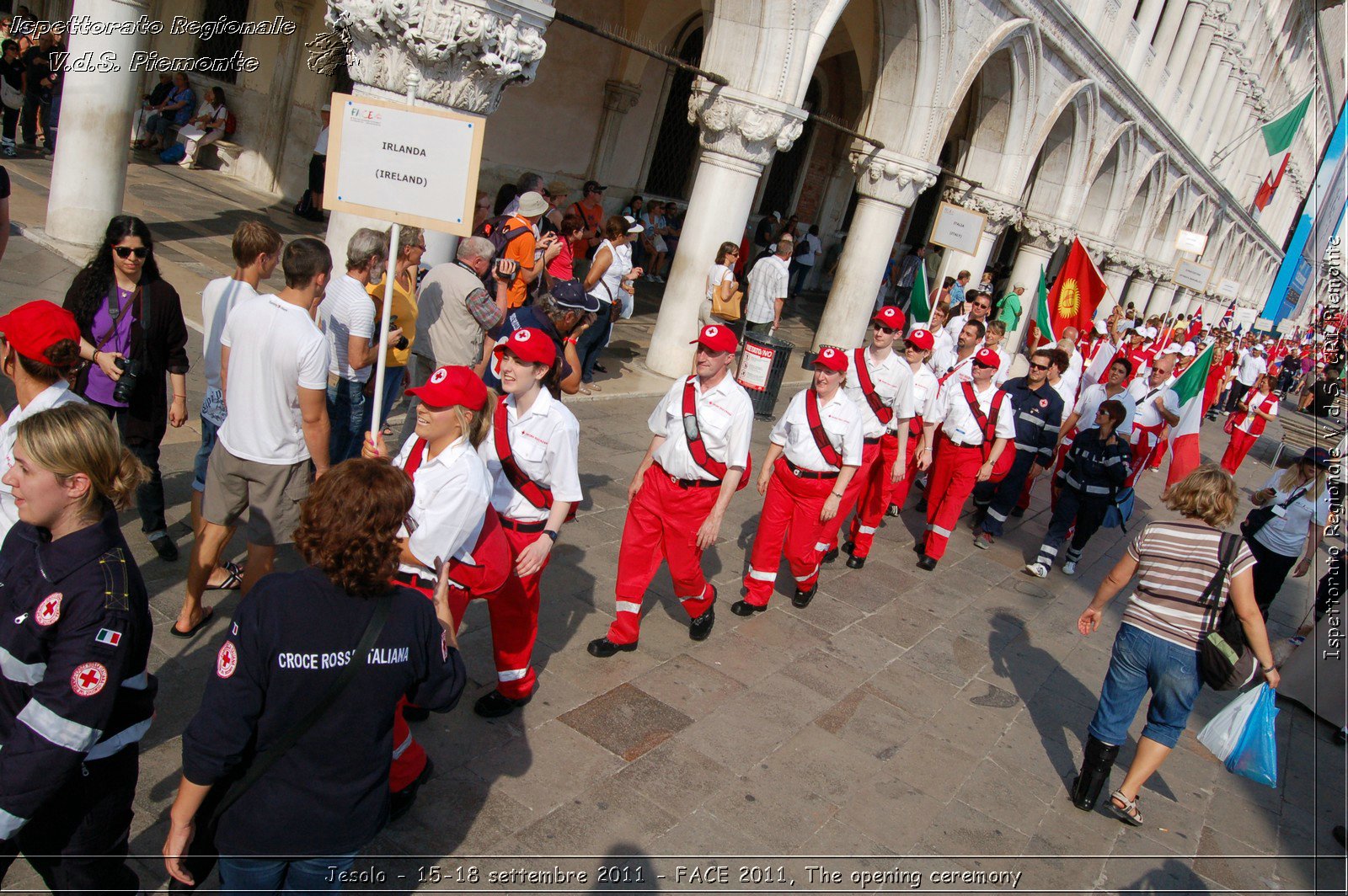 Jesolo - 15-18 settembre 2011 - FACE 2011, The opening ceremony -  Croce Rossa Italiana - Ispettorato Regionale Volontari del Soccorso Piemonte