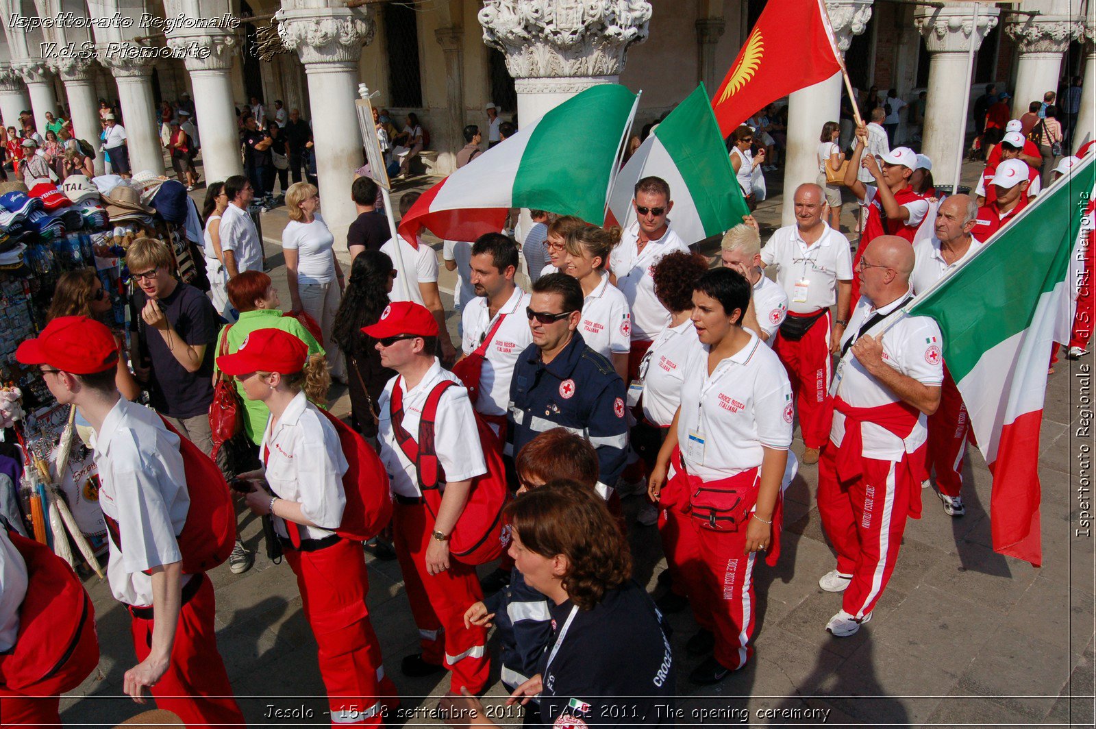 Jesolo - 15-18 settembre 2011 - FACE 2011, The opening ceremony -  Croce Rossa Italiana - Ispettorato Regionale Volontari del Soccorso Piemonte
