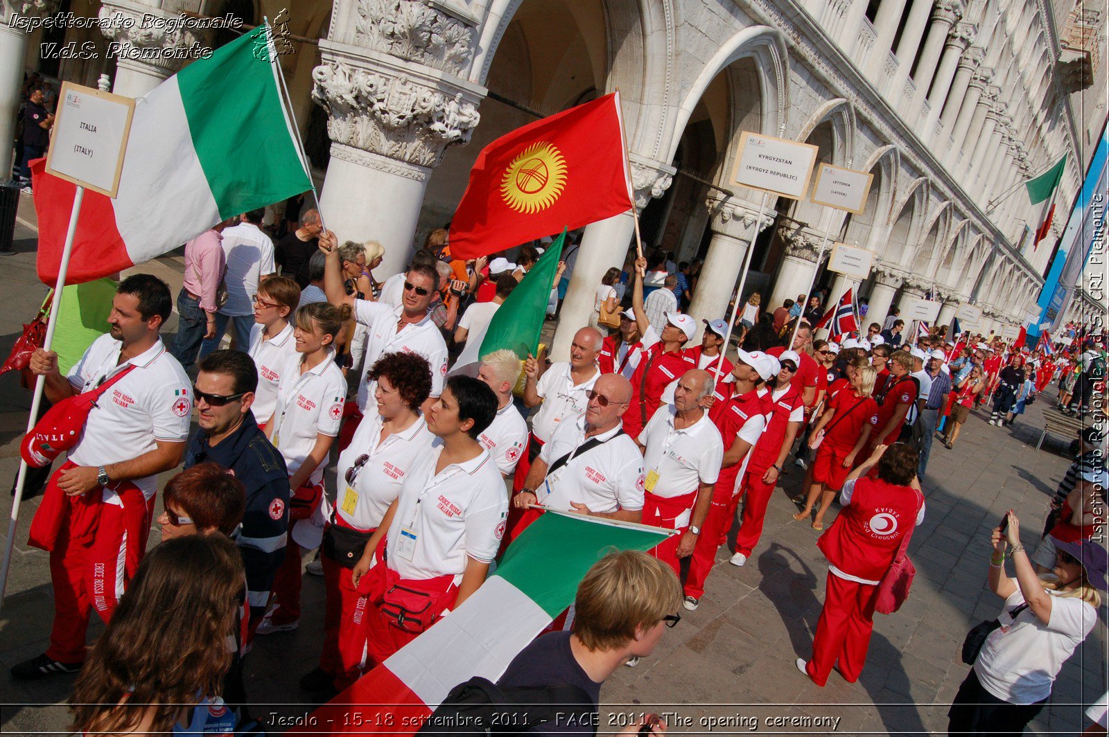 Jesolo - 15-18 settembre 2011 - FACE 2011, The opening ceremony -  Croce Rossa Italiana - Ispettorato Regionale Volontari del Soccorso Piemonte