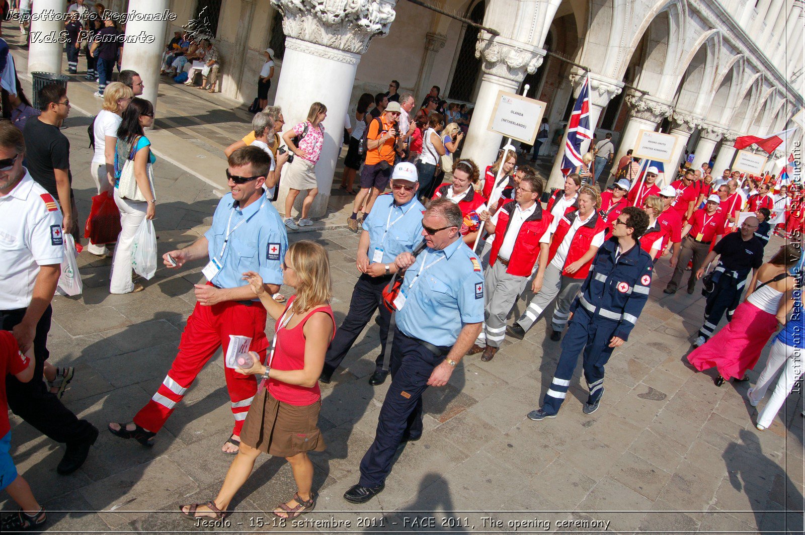 Jesolo - 15-18 settembre 2011 - FACE 2011, The opening ceremony -  Croce Rossa Italiana - Ispettorato Regionale Volontari del Soccorso Piemonte