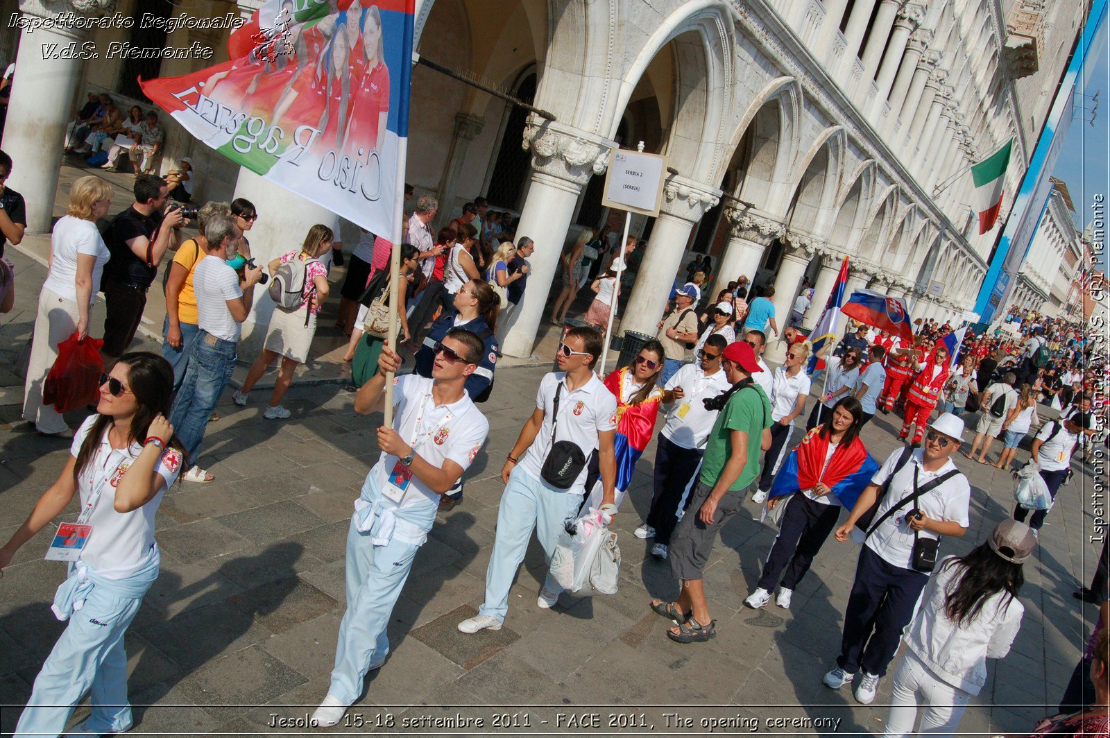 Jesolo - 15-18 settembre 2011 - FACE 2011, The opening ceremony -  Croce Rossa Italiana - Ispettorato Regionale Volontari del Soccorso Piemonte