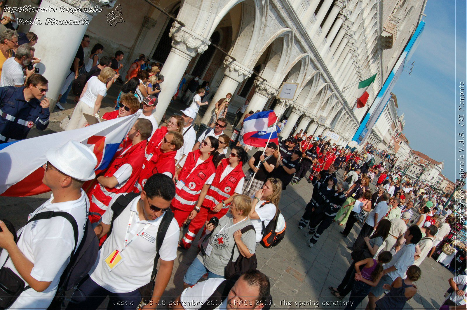 Jesolo - 15-18 settembre 2011 - FACE 2011, The opening ceremony -  Croce Rossa Italiana - Ispettorato Regionale Volontari del Soccorso Piemonte