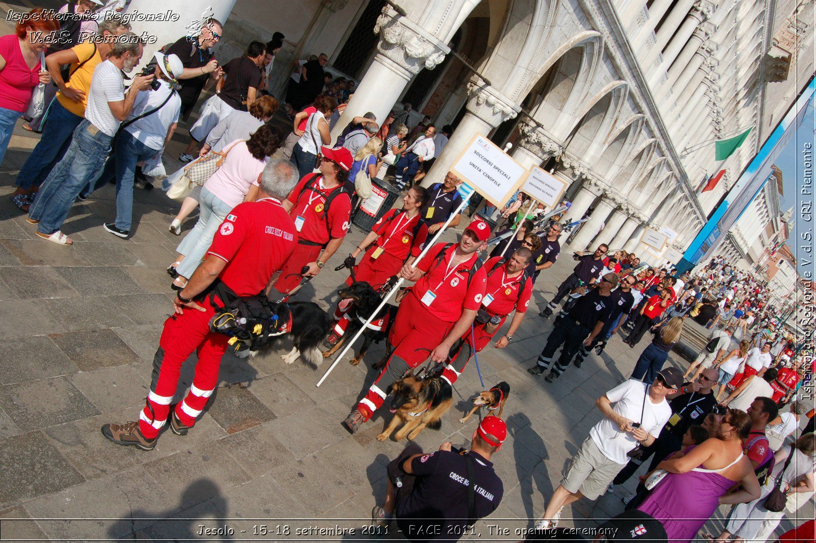 Jesolo - 15-18 settembre 2011 - FACE 2011, The opening ceremony -  Croce Rossa Italiana - Ispettorato Regionale Volontari del Soccorso Piemonte