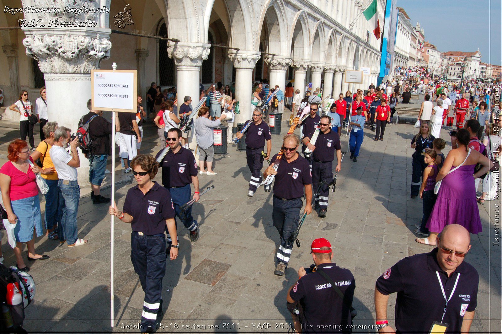Jesolo - 15-18 settembre 2011 - FACE 2011, The opening ceremony -  Croce Rossa Italiana - Ispettorato Regionale Volontari del Soccorso Piemonte