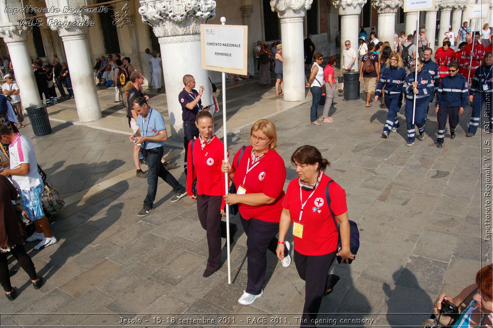 Jesolo - 15-18 settembre 2011 - FACE 2011, The opening ceremony -  Croce Rossa Italiana - Ispettorato Regionale Volontari del Soccorso Piemonte