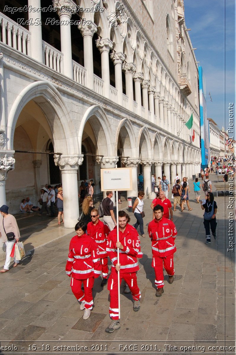 Jesolo - 15-18 settembre 2011 - FACE 2011, The opening ceremony -  Croce Rossa Italiana - Ispettorato Regionale Volontari del Soccorso Piemonte