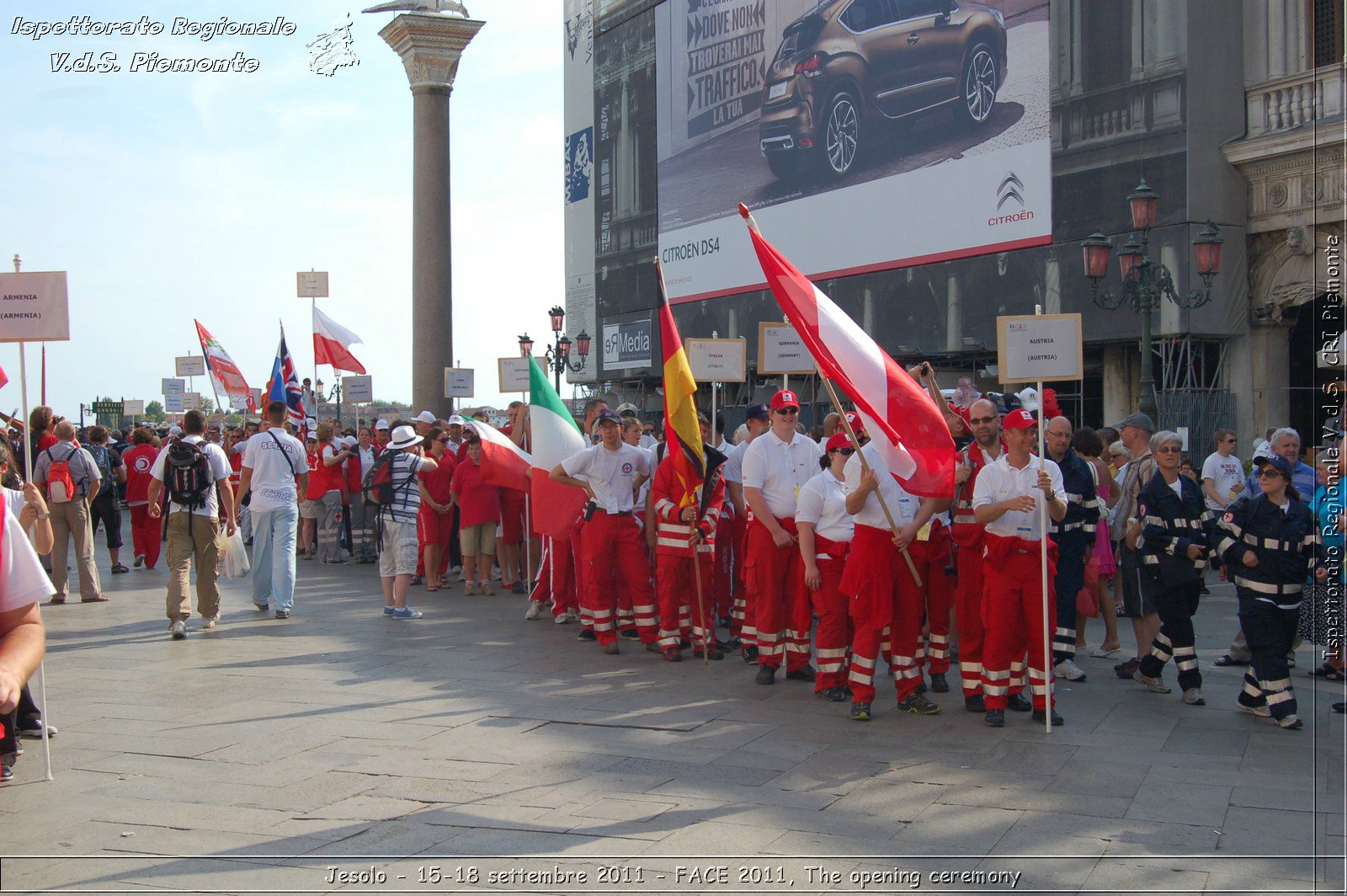 Jesolo - 15-18 settembre 2011 - FACE 2011, The opening ceremony -  Croce Rossa Italiana - Ispettorato Regionale Volontari del Soccorso Piemonte