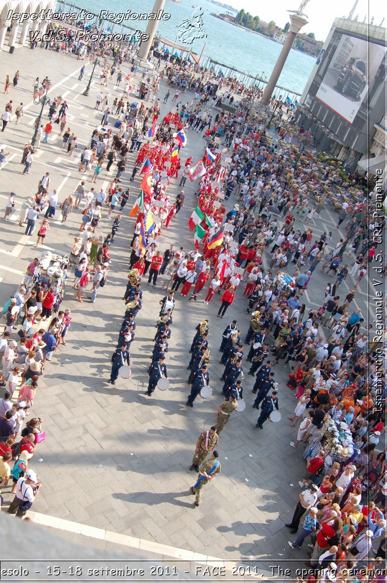 Jesolo - 15-18 settembre 2011 - FACE 2011, The opening ceremony -  Croce Rossa Italiana - Ispettorato Regionale Volontari del Soccorso Piemonte