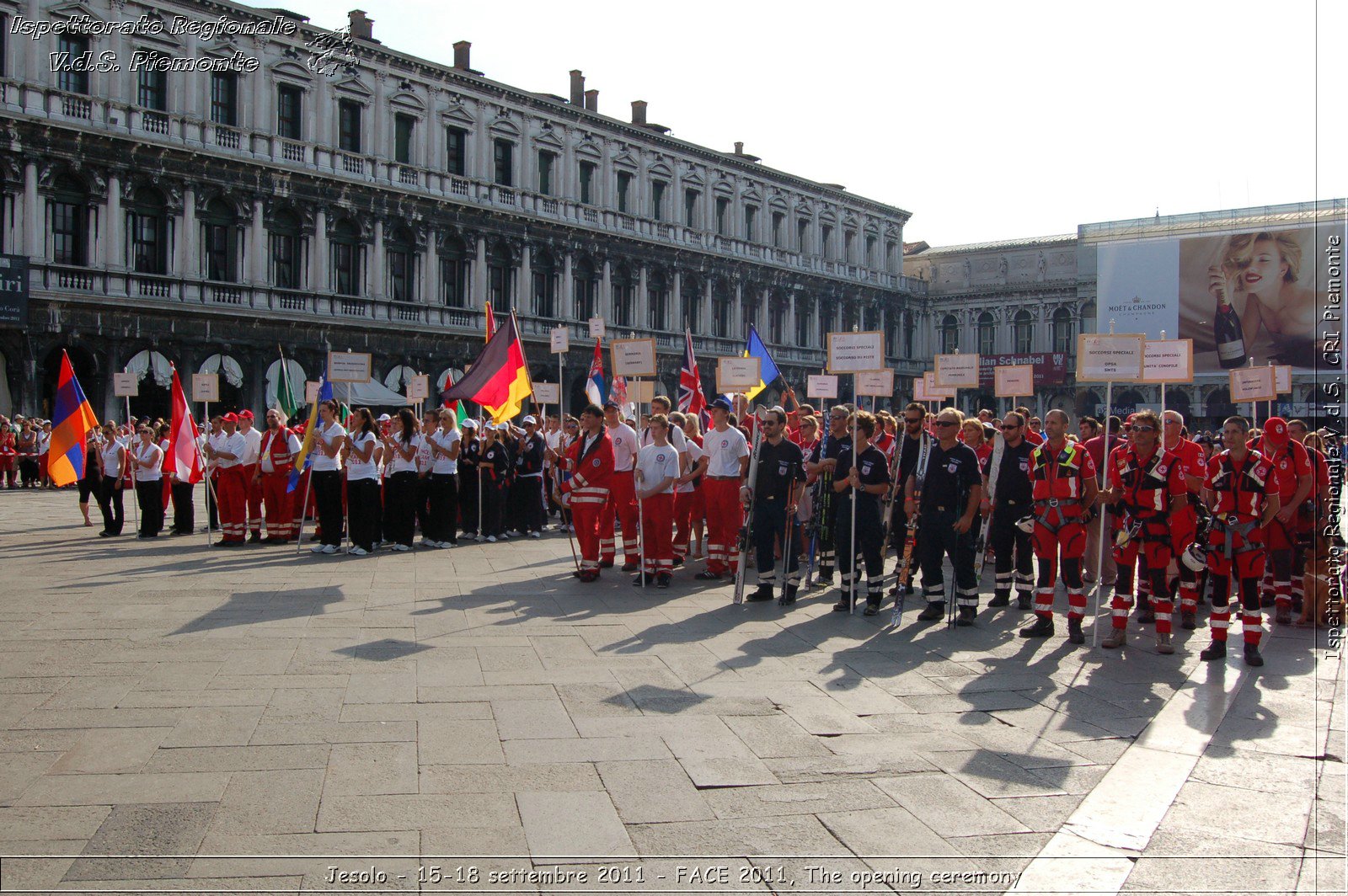 Jesolo - 15-18 settembre 2011 - FACE 2011, The opening ceremony -  Croce Rossa Italiana - Ispettorato Regionale Volontari del Soccorso Piemonte