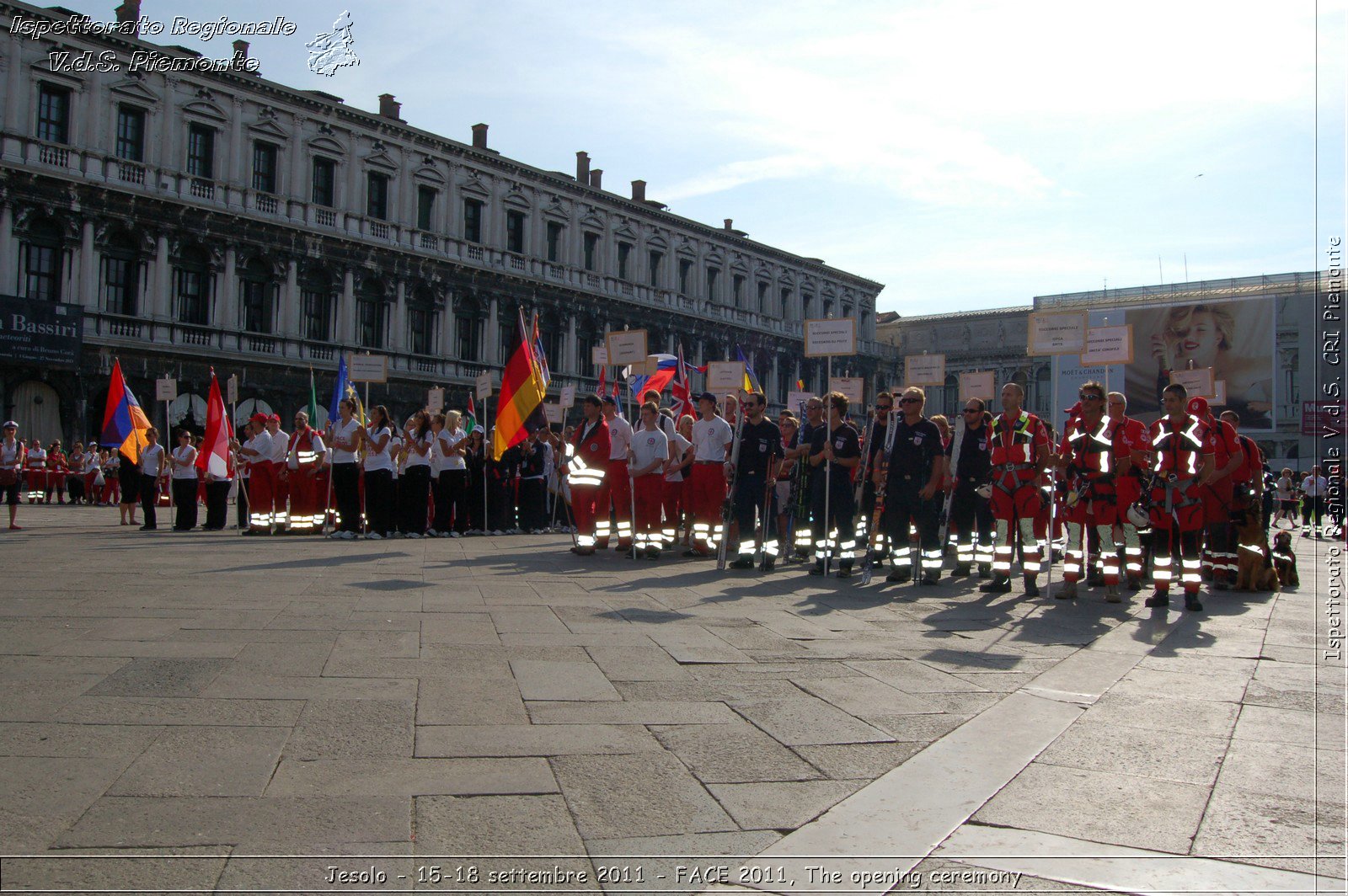 Jesolo - 15-18 settembre 2011 - FACE 2011, The opening ceremony -  Croce Rossa Italiana - Ispettorato Regionale Volontari del Soccorso Piemonte