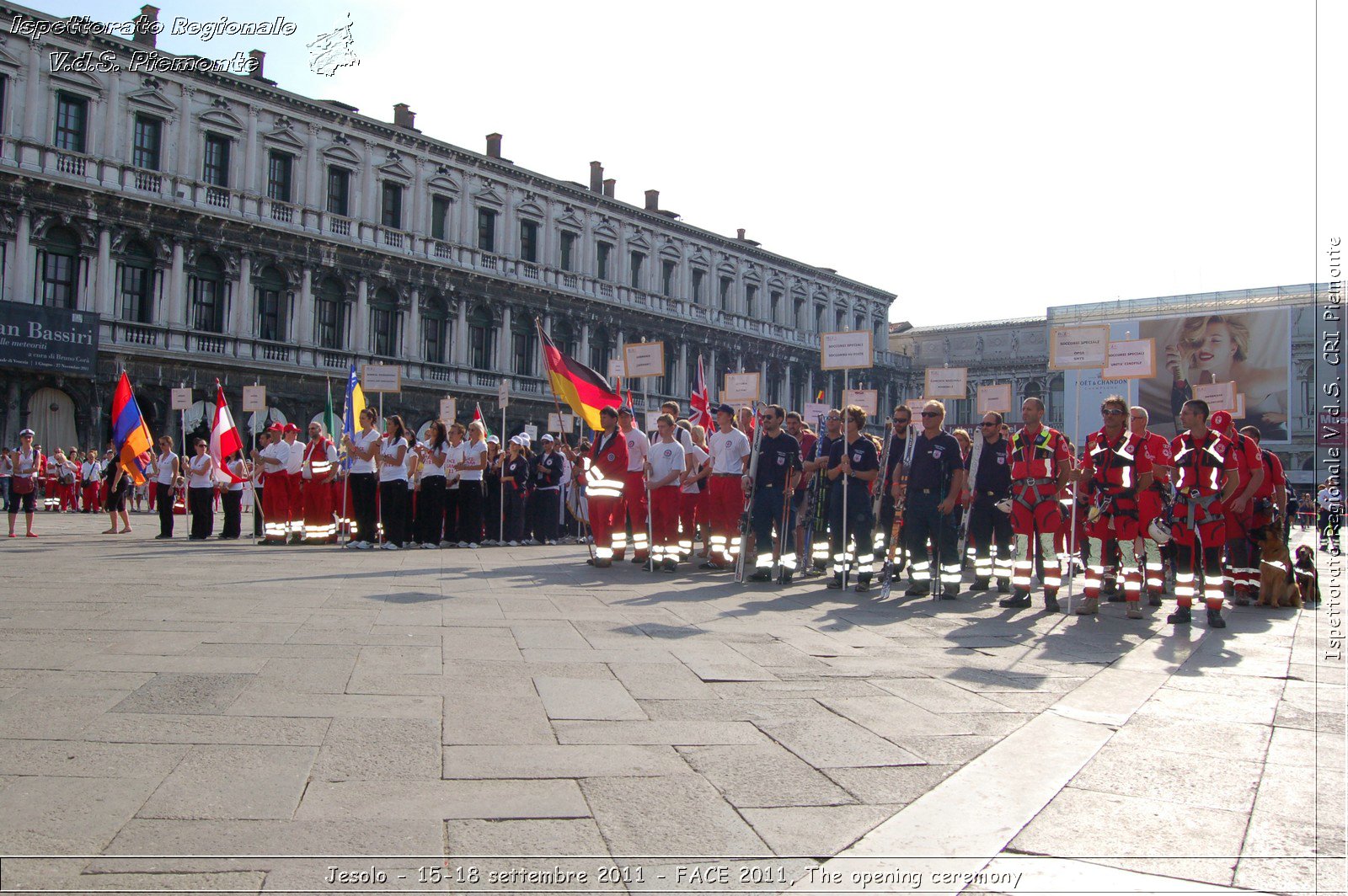 Jesolo - 15-18 settembre 2011 - FACE 2011, The opening ceremony -  Croce Rossa Italiana - Ispettorato Regionale Volontari del Soccorso Piemonte