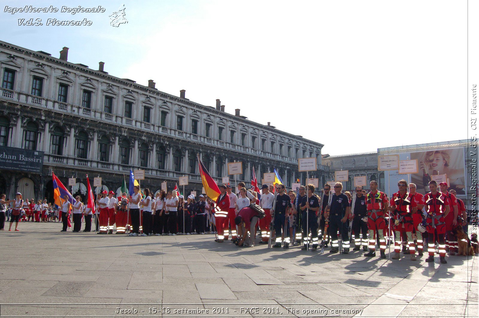 Jesolo - 15-18 settembre 2011 - FACE 2011, The opening ceremony -  Croce Rossa Italiana - Ispettorato Regionale Volontari del Soccorso Piemonte