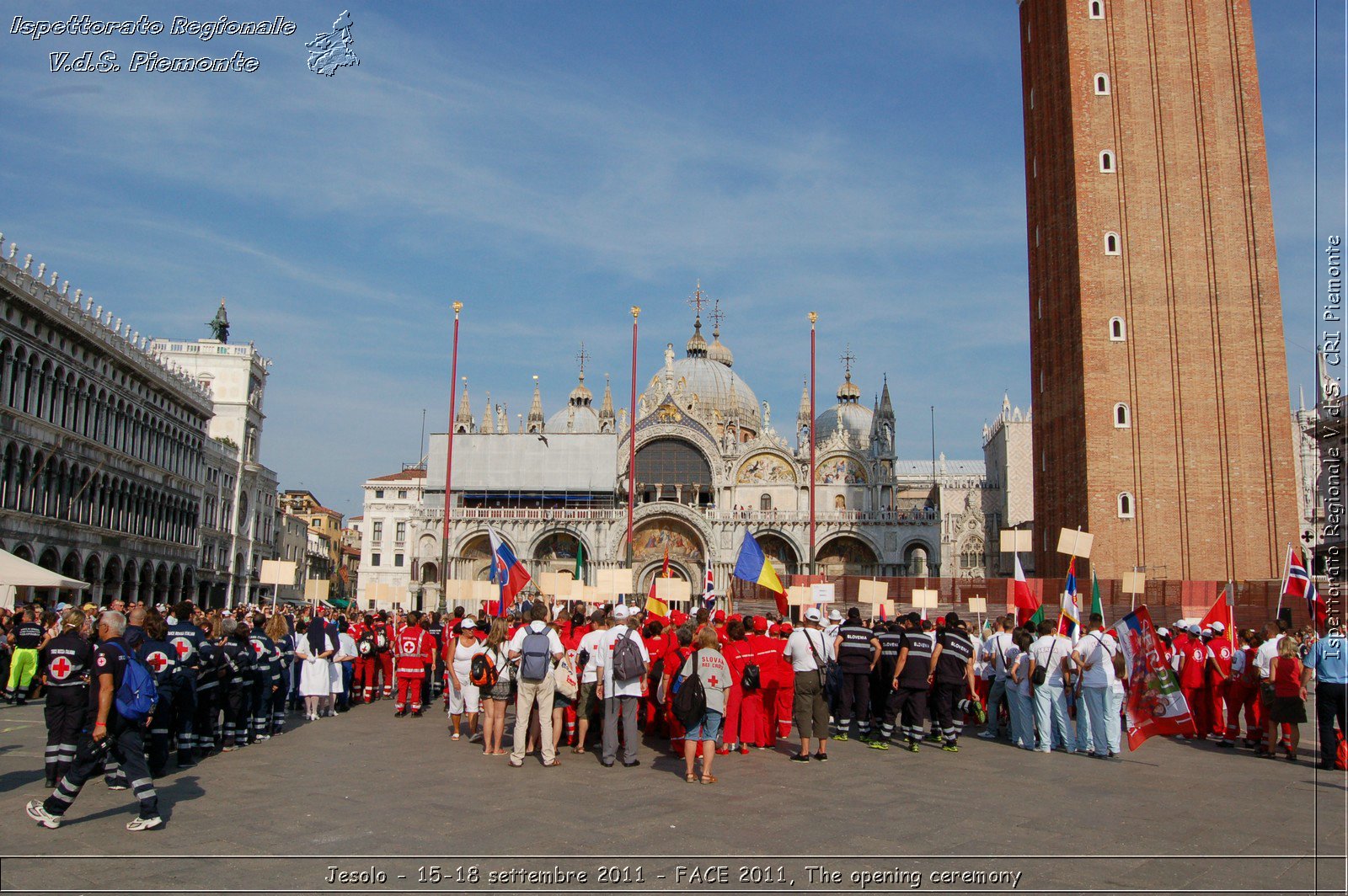 Jesolo - 15-18 settembre 2011 - FACE 2011, The opening ceremony -  Croce Rossa Italiana - Ispettorato Regionale Volontari del Soccorso Piemonte