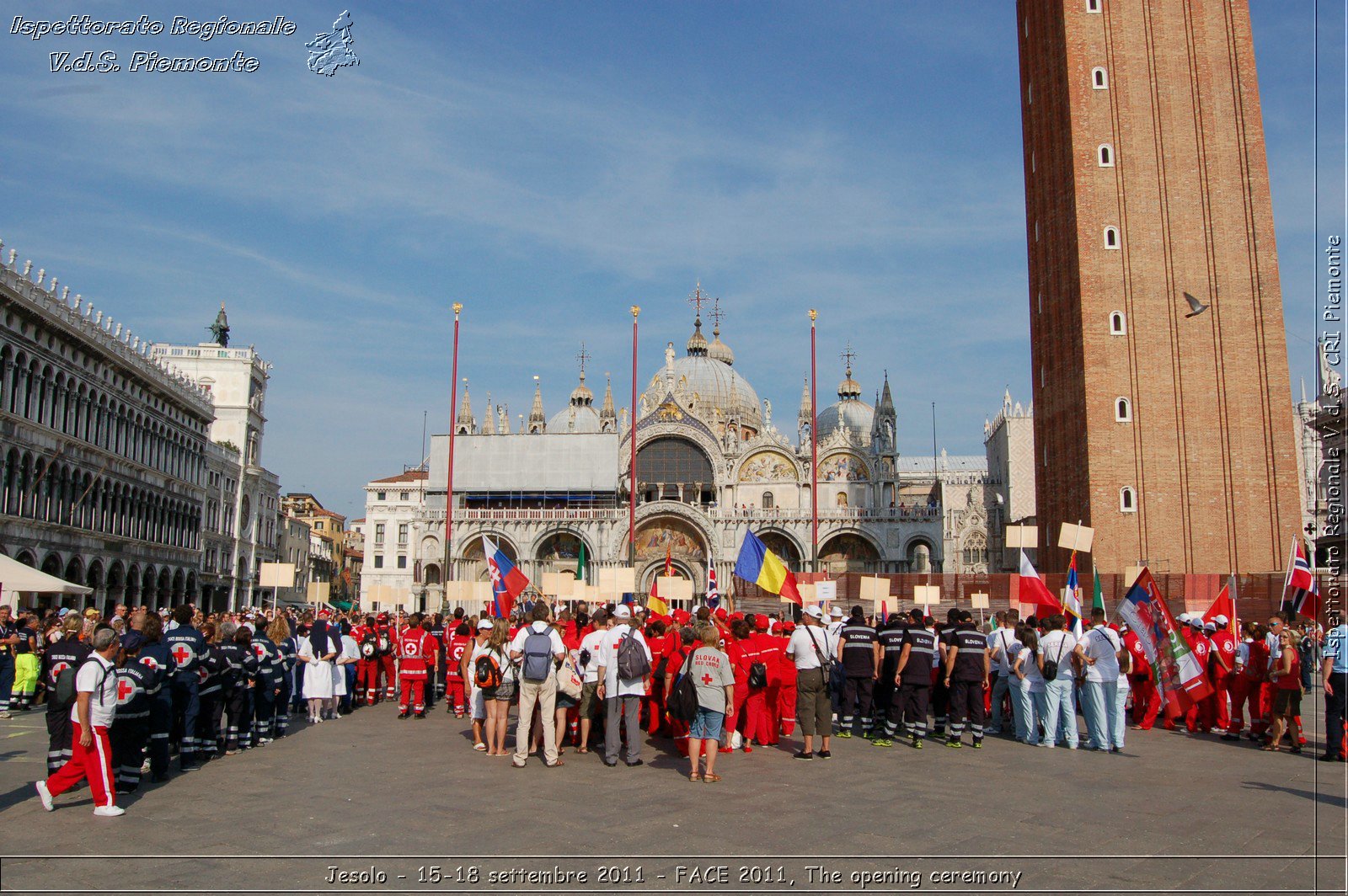 Jesolo - 15-18 settembre 2011 - FACE 2011, The opening ceremony -  Croce Rossa Italiana - Ispettorato Regionale Volontari del Soccorso Piemonte