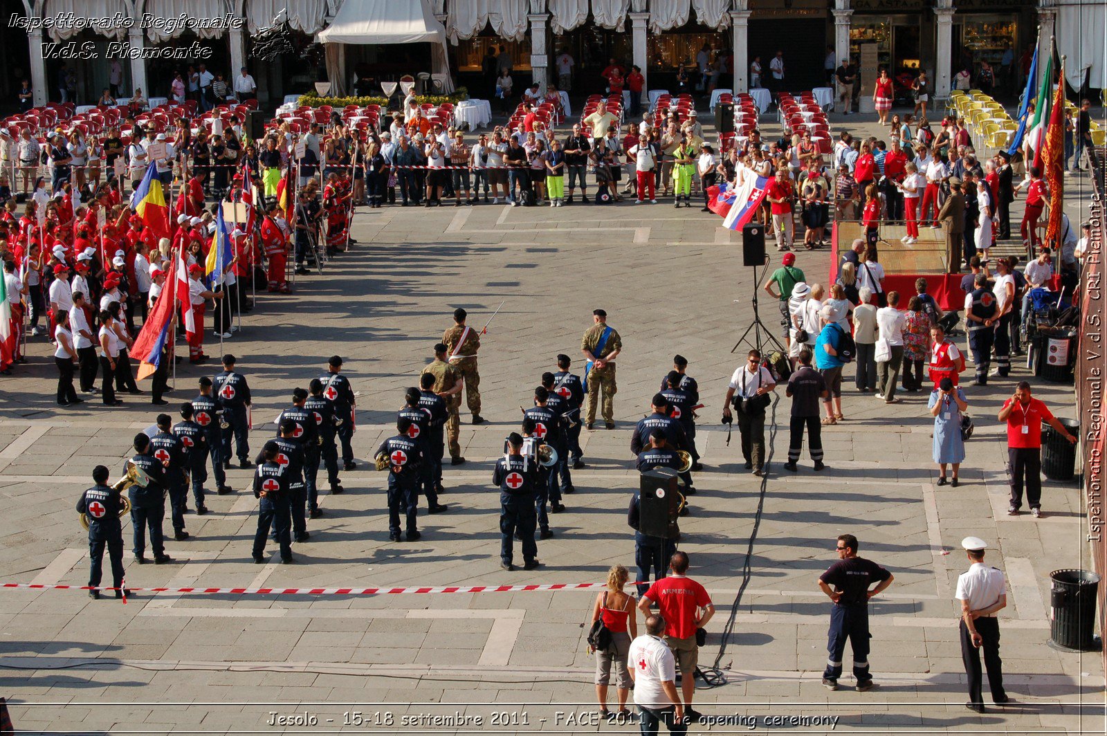 Jesolo - 15-18 settembre 2011 - FACE 2011, The opening ceremony -  Croce Rossa Italiana - Ispettorato Regionale Volontari del Soccorso Piemonte