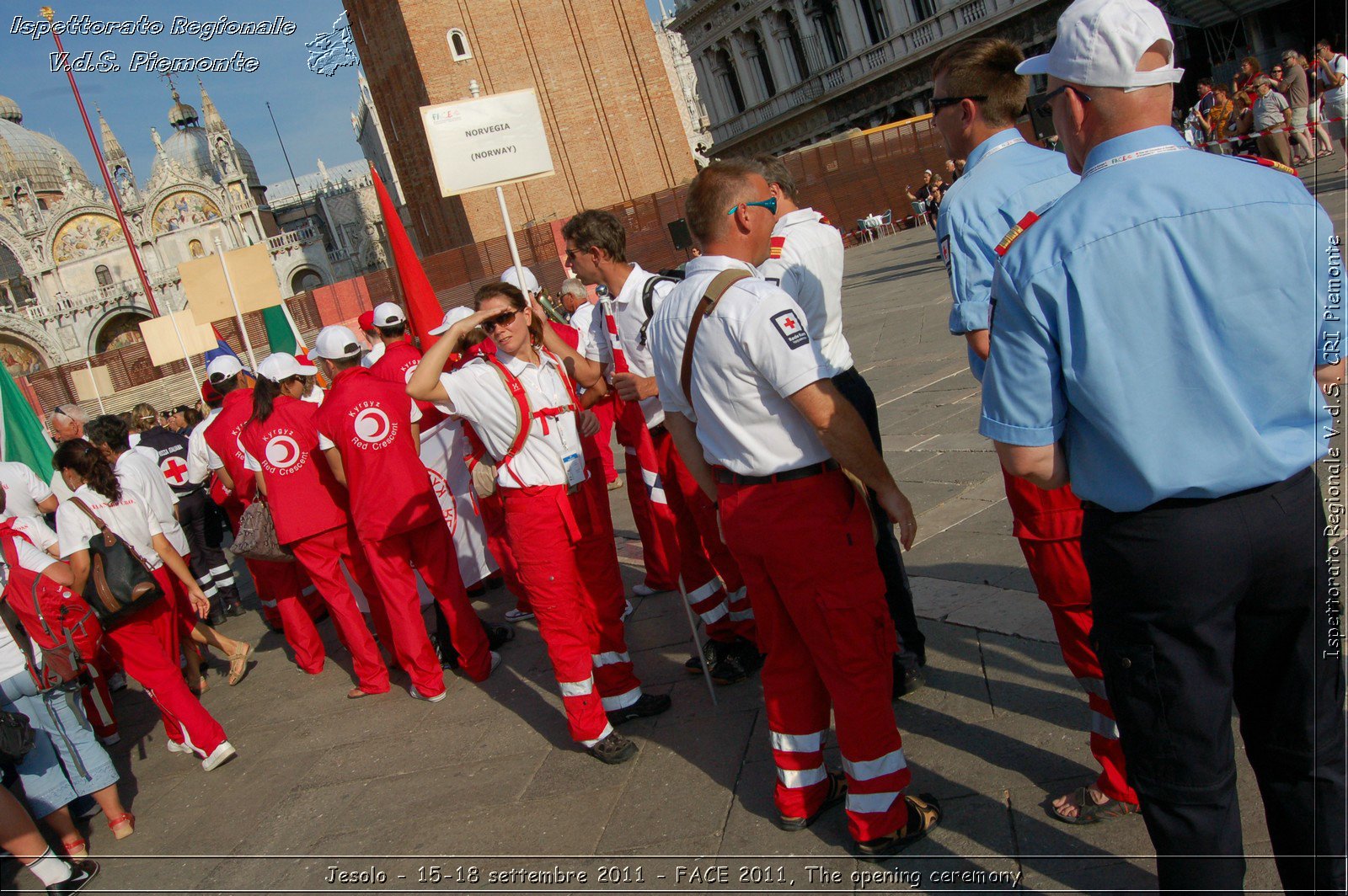 Jesolo - 15-18 settembre 2011 - FACE 2011, The opening ceremony -  Croce Rossa Italiana - Ispettorato Regionale Volontari del Soccorso Piemonte