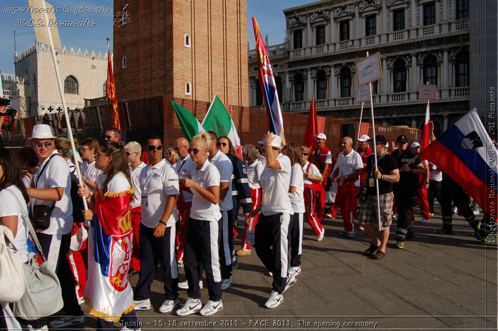 Jesolo - 15-18 settembre 2011 - FACE 2011, The opening ceremony -  Croce Rossa Italiana - Ispettorato Regionale Volontari del Soccorso Piemonte