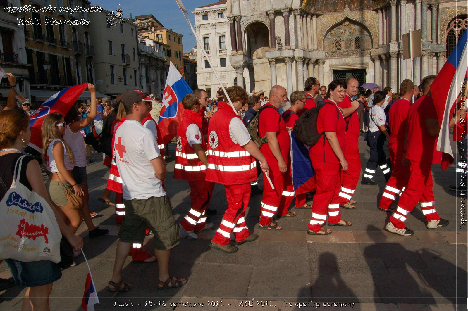 Jesolo - 15-18 settembre 2011 - FACE 2011, The opening ceremony -  Croce Rossa Italiana - Ispettorato Regionale Volontari del Soccorso Piemonte