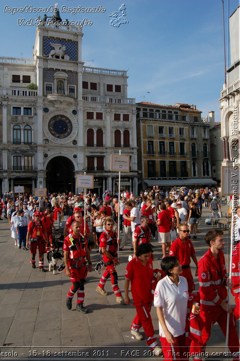 Jesolo - 15-18 settembre 2011 - FACE 2011, The opening ceremony -  Croce Rossa Italiana - Ispettorato Regionale Volontari del Soccorso Piemonte